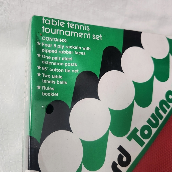 Harvard Tournament Table Tennis Set Vintage T702 Ping Pong Sealed NIB NOS New - Picture 4 of 8